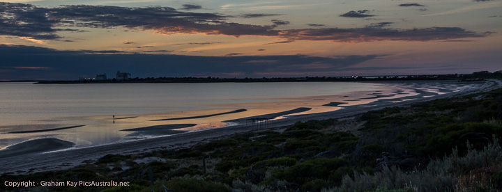 View From our camp in Ceduna - Great camp ground.