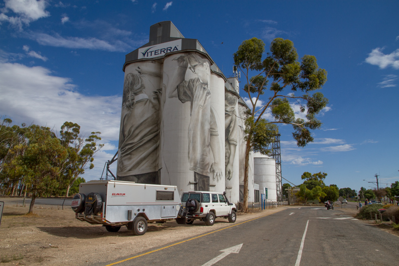 Painted Silos - Coonalpyn - headed for McLaren Vale