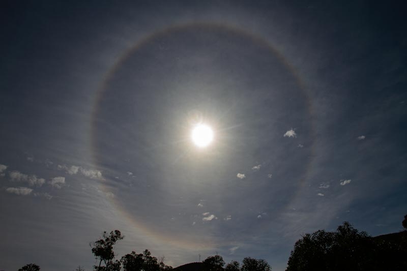 Stirling Range National Park - Unusual ring around the sun